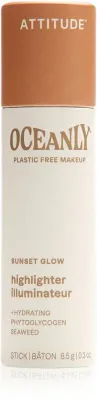 Attitude Oceanly Plastic Free Makeup - Розовый кремовый хайлайтер в стике, 8.5 г