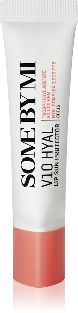 Some By Mi V10 Hyal Lip Protector - Защитный бальзам для губ SPF 15, 7 мл, оттенок Rosy