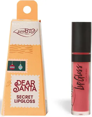 puroBIO Cosmetics Dear Santa SECRET - Долговременный блеск для губ в подарочной упаковке, 4.4 мл
