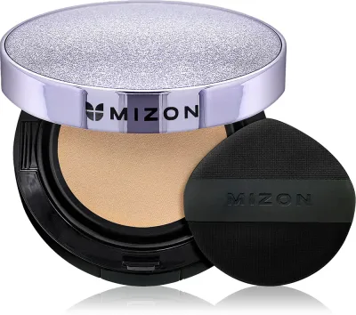 Mizon Vegan Collagen Cushion SPF38 PA++ - Долговременный тональный фонд в губке с высокой защитой от УФ-лучей, 2 г
