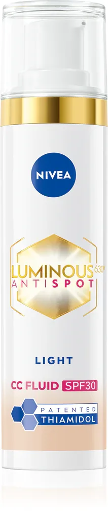 NIVEA Luminous 630 Anti Spot - Розовый крем CC SPF 30, 40 мл, оттенок Light