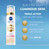 NIVEA Luminous 630 Anti Spot - Розовый крем CC SPF 30, 40 мл, оттенок Light — фото 2