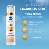 NIVEA Luminous 630 Anti Spot - Розовый крем CC SPF 30, 40 мл, оттенок Medium — фото 2