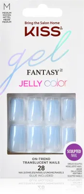 KISS Gel Fantasy Jelly Color - искусственные ногти, 28 шт
