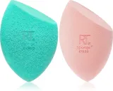 Real Techniques Miracle Mattifying Sponge Duo - Кисть для нанесения тонального крема, 2 шт — фото 1