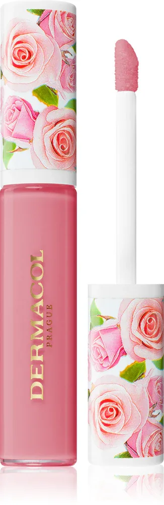 Dermacol Imperial Rose - Блеск для губ с розовым ароматом, 7.5 мл, оттенок 02