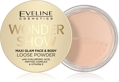 Eveline Cosmetics Wonder Show - Розовая пудра для лица и тела, придающая сияние Maxi Glam, 6 г