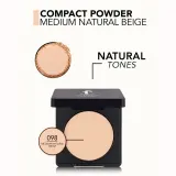 flormar Compact Powder - Пудра в компакте с матовым покрытием, 11 г, оттенок 098 Medium Natural Beige — фото 3