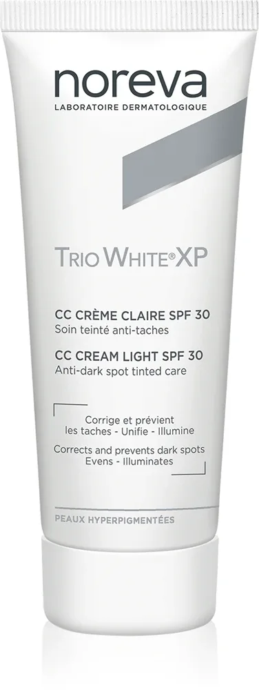 Noreva Trio White XP CC Cream Light SPF 30 - CC крем выравнивающий тон кожи SPF 30, 40 мл