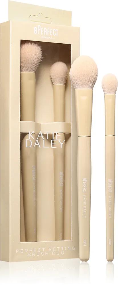 BPerfect Katie Daley Perfect Powder Setting Brush Duos - Кисти для макияжа, 2 шт
