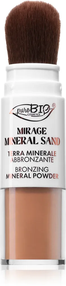 puroBIO Cosmetics Mirage Mineral Sand - Минеральная пудра для лица и тела, подчеркивающая загар, 3.5 г, оттенок 3 г