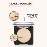 flormar Baked Powder - Розовая пудра для лица, придающая сияние, 9 г, оттенок 029 Porcelain Ivory — фото 3