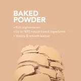 flormar Baked Powder - Розовая пудра для лица, придающая сияние, 9 г, оттенок 020 Soft Beige — фото 3