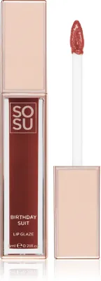 SOSU Cosmetics Satin Lip Glaze - Увлажняющий блеск для губ, 6 мл