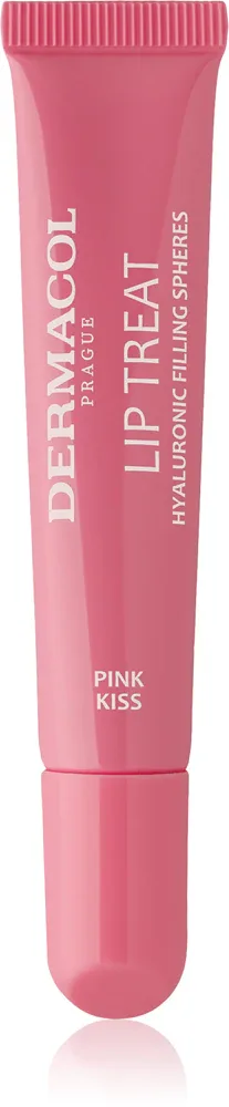 Dermacol Lip Treat - Увлажняющий блеск для губ, 10 мл, оттенок 5 Pink Kiss (Strawberries & Cream)