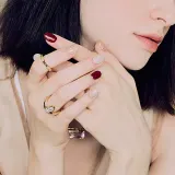 ohora Gel Nail Sticker N Rosewood - Наклейки на ногти, 1 шт, оттенок ND-047 — фото 3