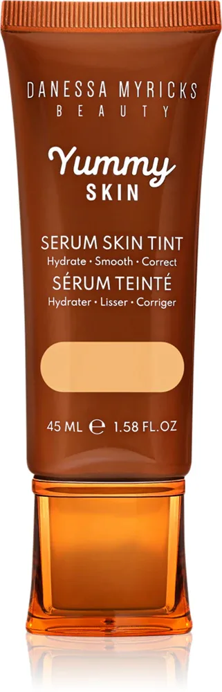 Danessa Myricks Beauty Yummy Skin Serum Skin Tint - Увлажняющая основа с эффектом выравнивания, 45 мл, оттенок 3 - Fair To Light Skin With Golden Yellow Undertones