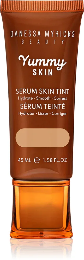 Danessa Myricks Beauty Yummy Skin Serum Skin Tint - Увлажняющая основа с эффектом выравнивания, 45 мл, оттенок 4 - Light Skin With Neutral Undertones