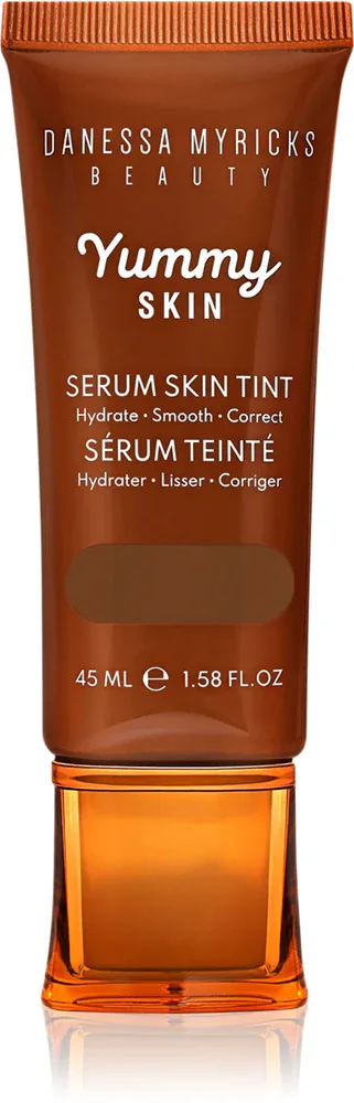 Danessa Myricks Beauty Yummy Skin Serum Skin Tint - Увлажняющая основа с эффектом выравнивания, 45 мл, оттенок 14 - Deep Skin with Warm Golden Undertones