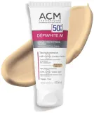 Крем тонирующий ACM Depiwhite M солнцезащитный SPF 50+, водостойкий, 40 мл Natural Tint — фото 3