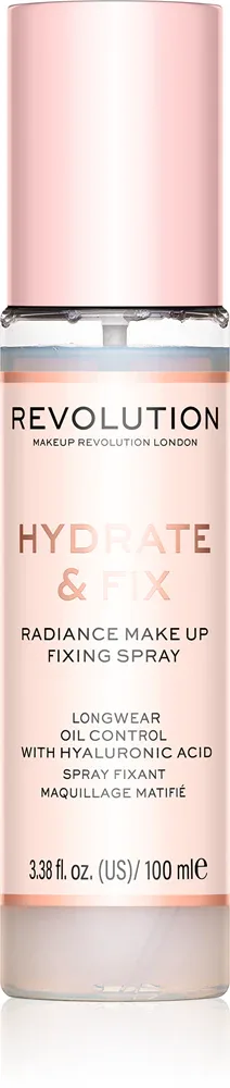 Makeup Revolution Hydrate & Fix - Спрей для фиксации макияжа, 100 мл