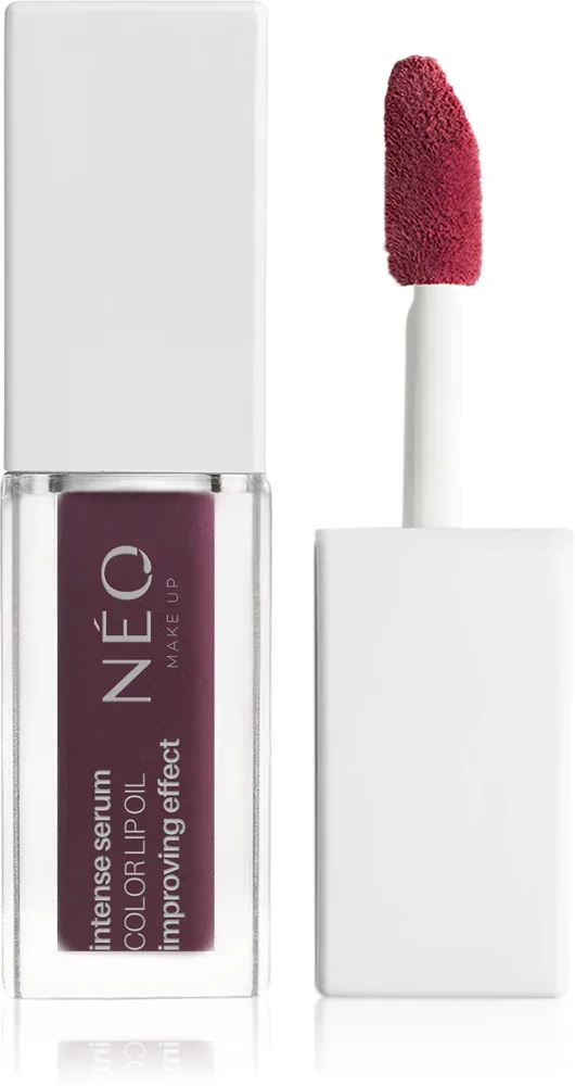 NEO MAKE UP Intense Serum Color Lip Oil - Увлажняющая жидкая помада с блеском, оттенок 04 Classic Rose