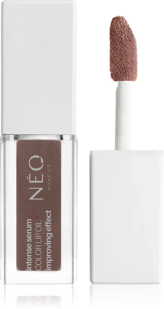 NEO MAKE UP Intense Serum Color Lip Oil - Увлажняющая жидкая помада с блеском, оттенок 02 Rose Nude