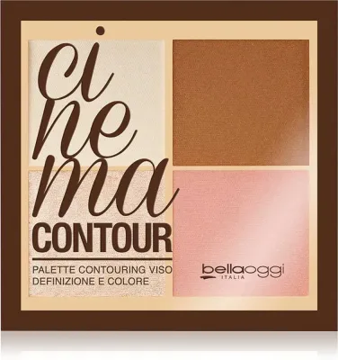 bellaoggi Cinema Contour - Палетка для контурирования и подсветки, 12.5 г