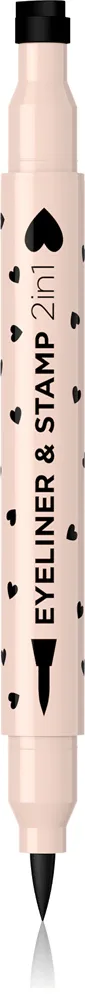 Eveline Cosmetics Variete - Подводка для глаз 2 в 1, 1 шт, оттенок тип Heart