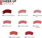 Помада для губ flormar Sheer Up Lipstick увлажняющая, с блеском, 3 г, оттенок Harmony — фото 7