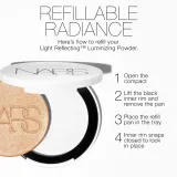NARS Light Reflecting Powder Luminizer - Розовый хайлайтер для лица, 6 г, оттенок HEAVENLY — фото 8