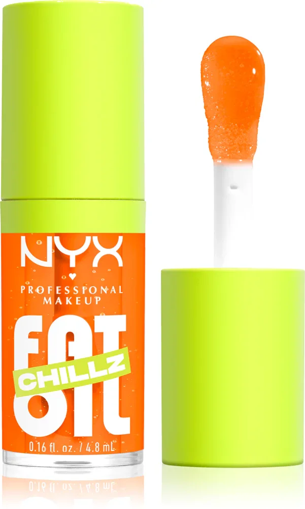 NYX Professional Makeup Fat Oil Chillz - Блеск для губ с охлаждающим эффектом, 4.8 мл, оттенок 4 мл (NYX07693)