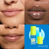 NYX Professional Makeup Fat Oil Chillz - Блеск для губ с охлаждающим эффектом, 4.8 мл, оттенок Polar Peppermint — фото 4