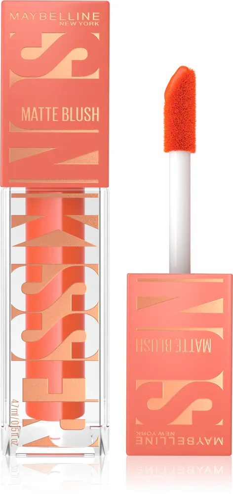 MAYBELLINE NEW YORK Sunkisser Matte - Румяна в жидкой форме с матовым покрытием, 4.7 мл, оттенок 34 Peachy Quench