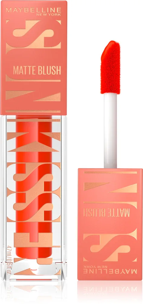 MAYBELLINE NEW YORK Sunkisser Matte - Румяна в жидкой форме с матовым покрытием, 4.7 мл, оттенок 35 Spritzy Orange