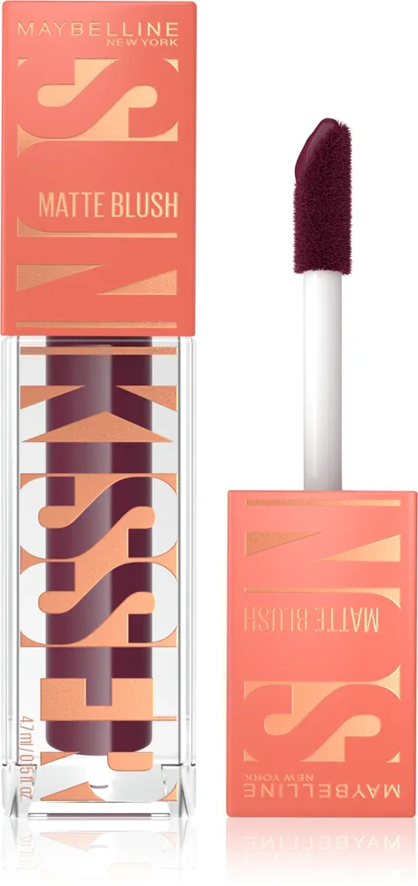 MAYBELLINE NEW YORK Sunkisser Matte - Румяна в жидкой форме с матовым покрытием, 4.7 мл, оттенок 33 Berry Brunch