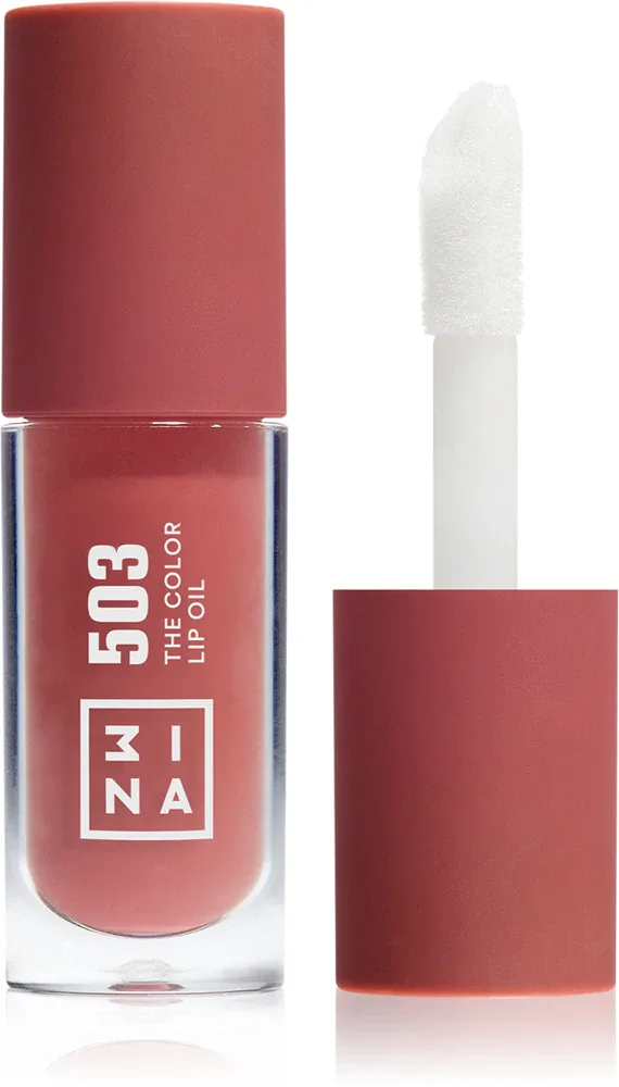 3INA The Color Lip Oil - Блеск для губ: олейк навилжающий до уст, 4 мл, оттенок 503 - Medium nude pink, sheer