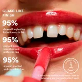 3INA The Color Lip Oil - Блеск для губ: олейк навилжающий до уст, 4 мл, оттенок 244 - Classic rich red, sheer — фото 2