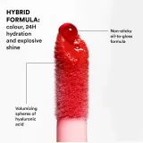 3INA The Color Lip Oil - Блеск для губ: олейк навилжающий до уст, 4 мл, оттенок 244 - Classic rich red, sheer — фото 3