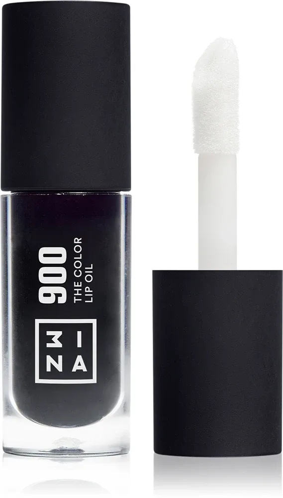3INA The Color Lip Oil - Блеск для губ: олейк навилжающий до уст, 4 мл, оттенок 900 - Jet black, sheer