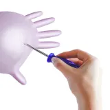 Перчатки нитриловые Espeon Nitril Sparkle Pearlescent Violet защитные, перламутровые фиолетовые, 2 × 50 шт — фото 5