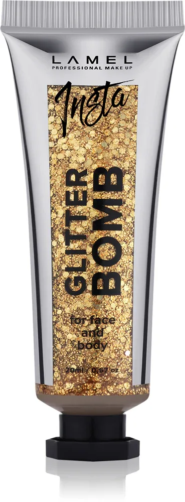 LAMEL Insta Glitter Bomb - Блеск для лица и тела, 20 мл, оттенок #402