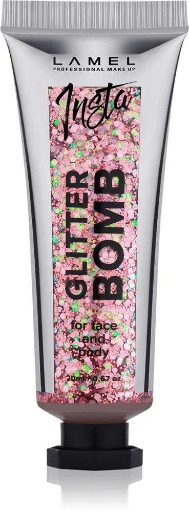LAMEL Insta Glitter Bomb - Блеск для лица и тела, 20 мл, оттенок #403