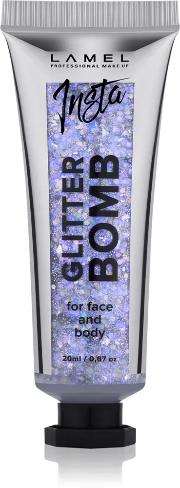 LAMEL Insta Glitter Bomb - Блеск для лица и тела, 20 мл, оттенок #401