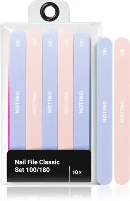 Набор пилочек для ногтей Notino Nail File Classic Set 100/180, 10 шт