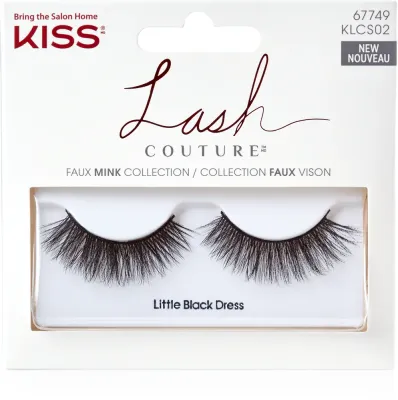 Ресницы накладные KISS Lash Couture Faux Mink на тонкой ленте, с натуральным эффектом, 2 шт