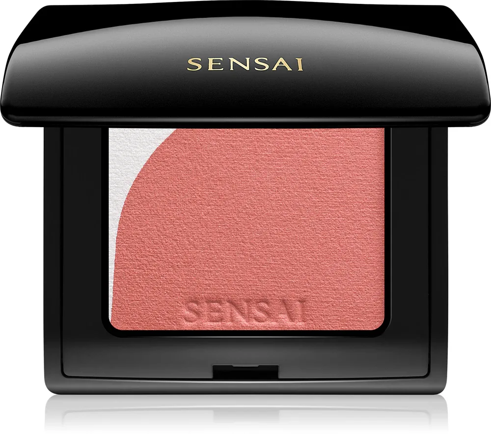 Sensai Blooming Blush - Розовый хайлатер для скул с кисточкой, 4 г, оттенок 03 Blooming Coral