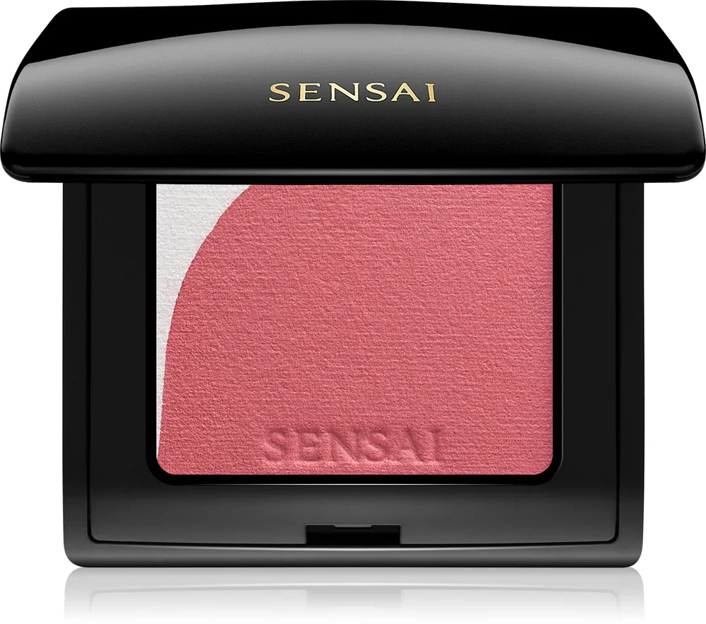Sensai Blooming Blush - Розовый хайлатер для скул с кисточкой, 4 г, оттенок 01 Blooming Mauve