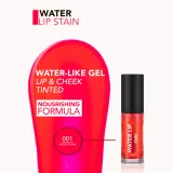 flormar Water Lip Stain - Помада для губ с питательным действием, 6.4 мл, оттенок 001 Infinite Pink — фото 3