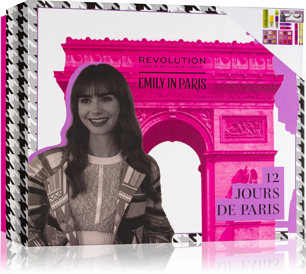 Makeup Revolution X Emily In Paris - Адвент-календарь 12 дней в Париже, 12 шт